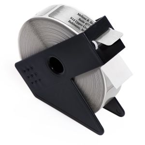 31589 Silver Rolled Address Labels With Kannon Dispenser