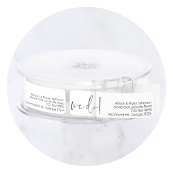 Elegant Wedding Designer Rolled Address Labels by Current Labels featuring a classic 