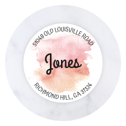 Unique round-shaped sheeted address labels in various colors and styles from Current Labels.