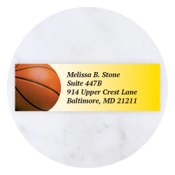 Personalized Sports & Hobbies sheeted address labels depicting athletic and leisure activities by Current Labels.