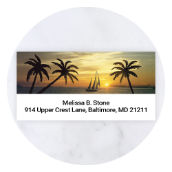 Adventure-themed Vacation & Travel sheeted address labels with world motifs by Current Labels.